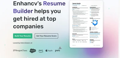 Screenshot of Enhancv