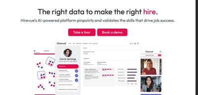 Screenshot of HireVue