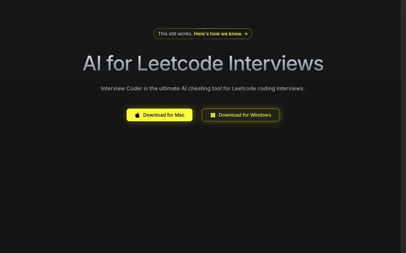 Screenshot of Interview Coder