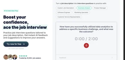 Screenshot of Interviewsby.ai