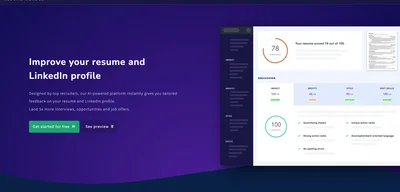 Screenshot of ResumeWorded